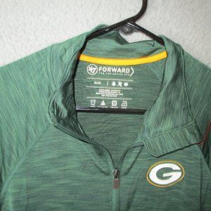 GREEN BAY PACKERS '47 FORWARD MEN'S L/S SHIRT MEDIUM POLYESTER YELLOW